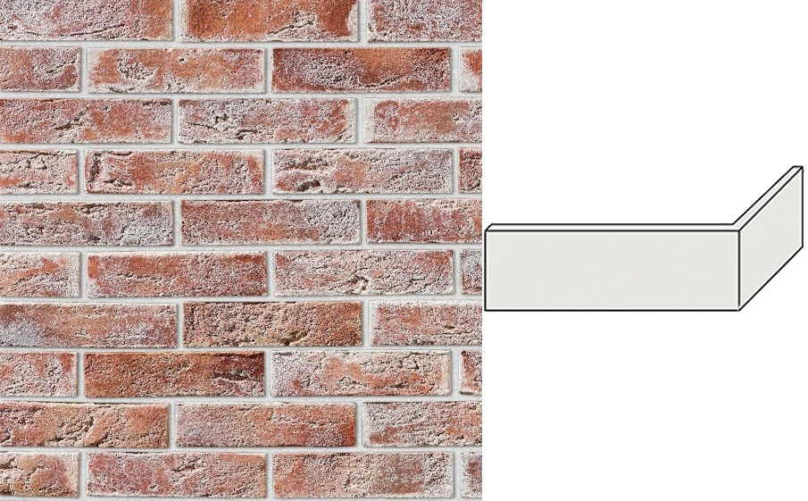 Декоративный кирпич Leonardo Stone угловой элемент Бремен 191/80*65*11 мм 788