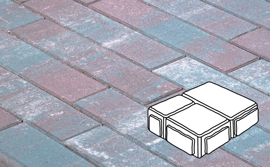 Плитка тротуарная Готика Natur, Старый Город В.3.Фсм.8, Сатурн, комплект 3 шт, толщина 80 мм