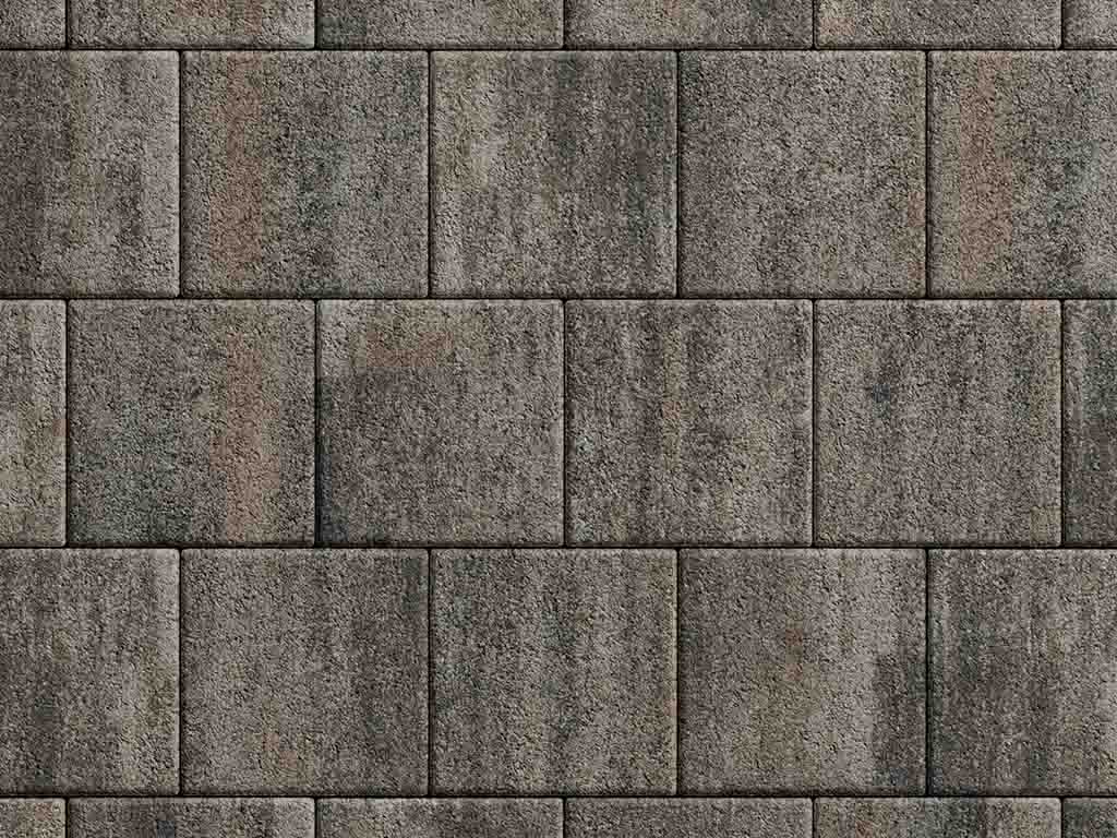 Плитка тротуарная Квадрат Б.2.К.6 листопад гранит старый замок, 200*200*60 мм