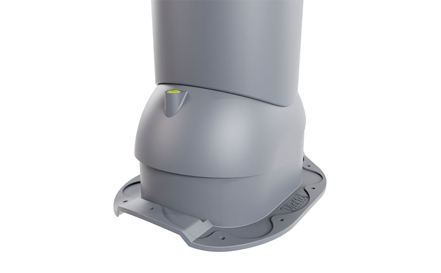 Труба вентиляционная Viotto для металлочерепицы Адаманте d=125 мм утепленная, RAL 7024 графит