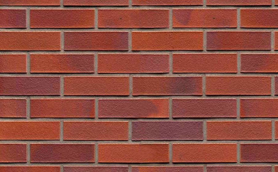 Кирпич клинкерный облицовочный 7-щелевой Muhr 04 Rotbraun-bunt гладкий, 250*120*65 мм