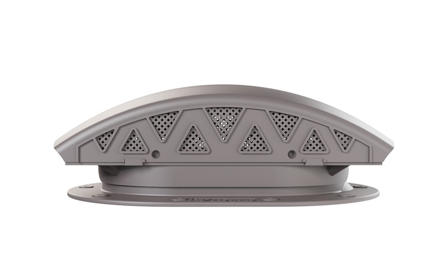 Вентилятор подкровельный Viotto для готовой мягкой и фальцевой кровли, RAL 8019 серо-коричневый