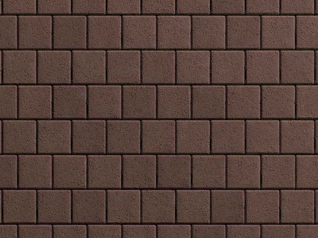 Плитка тротуарная Квадрат А.3.К.4 гранит коричневый, 100*100*40 мм