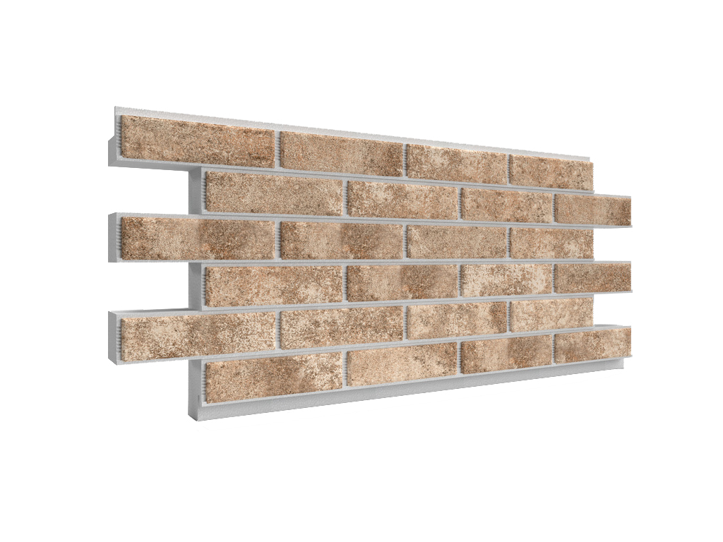 Термопанель ППС с клинкерной плиткой толщиной 12 мм BestPoint Exclusive Hard Stone 1145*470*100 мм