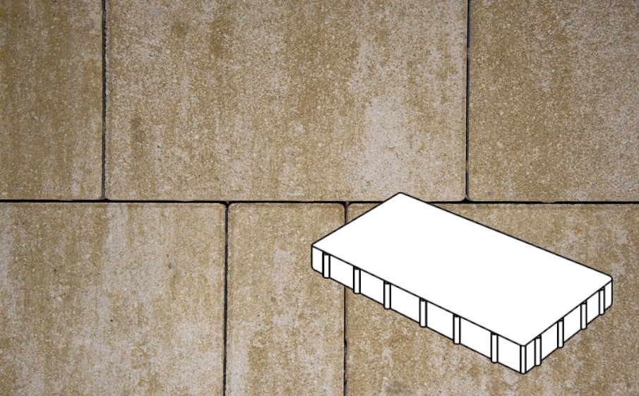 Плитка тротуарная Готика Natur, Плита Б.6.П.6, Оливковый, 600*300*60 мм