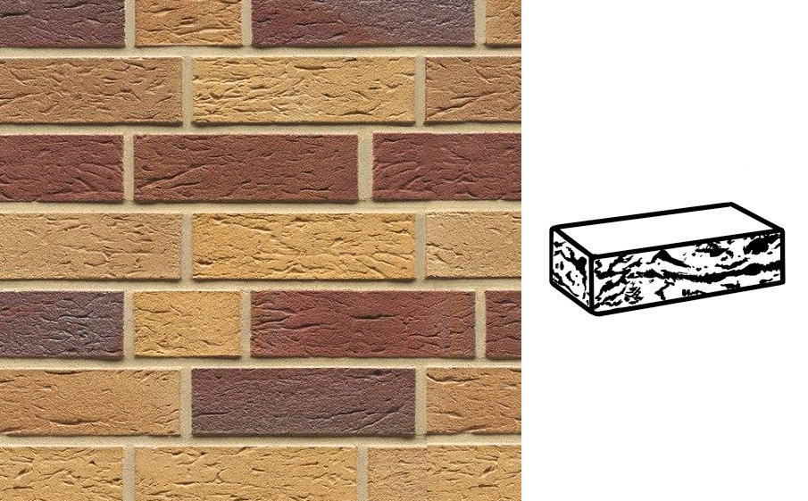 Кирпич клинкерный Muhr 19 Rubinbeige nuanciert готик, 240*115*71 мм