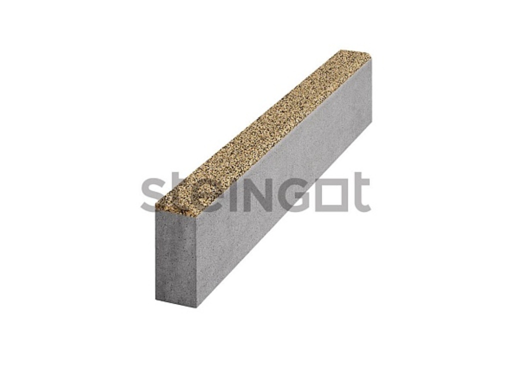 Тротуарный бордюр садовый Steingot, Премиум, Песчаный гранит (Grano), 1000*200*80 мм