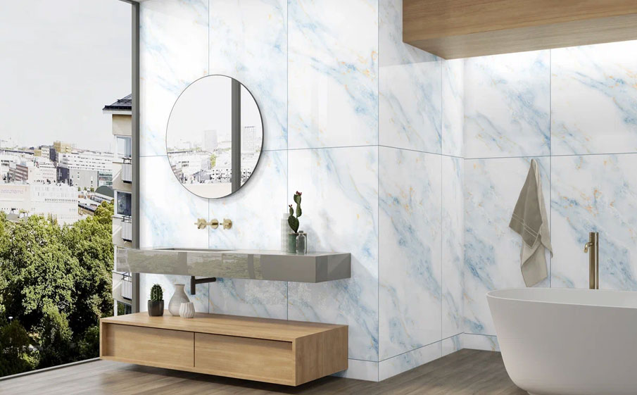 Керамогранит Eternal glossy White Storm, 1200*600*9 мм