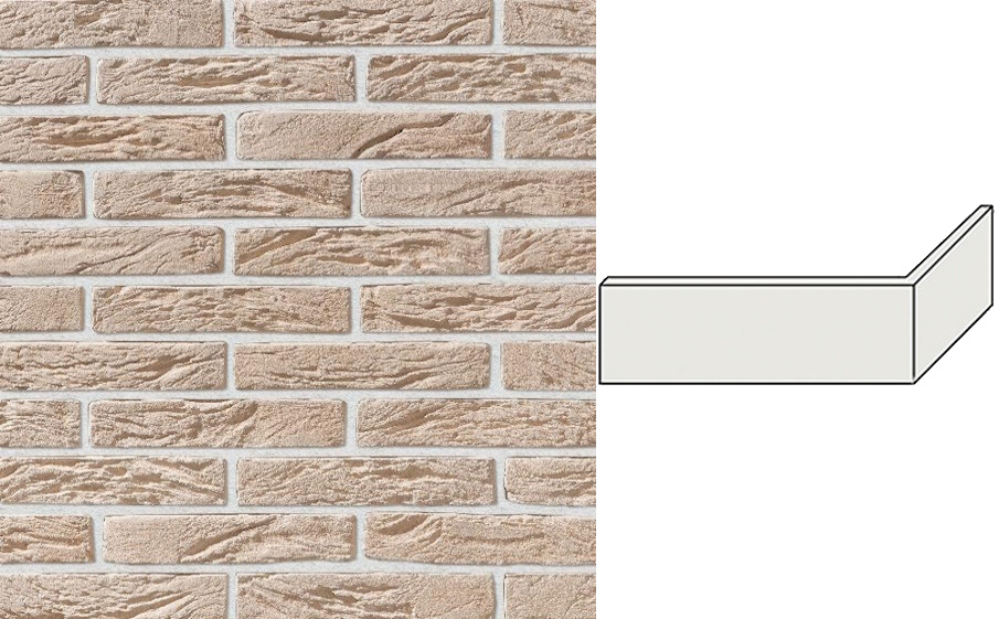 Декоративный кирпич Leonardo Stone угловой элемент Лондон 220/107*50*16 мм 404
