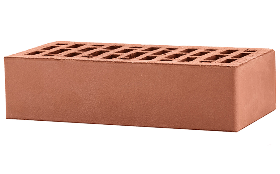 Кирпич облицовочный ЛСР темно-красный гладкий М175 250*120*65 мм