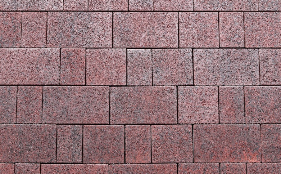 Плитка тротуарная Старый город Б.1.Фсм.8 листопад гранит клинкер, комплект 3 шт, толщина 80 мм