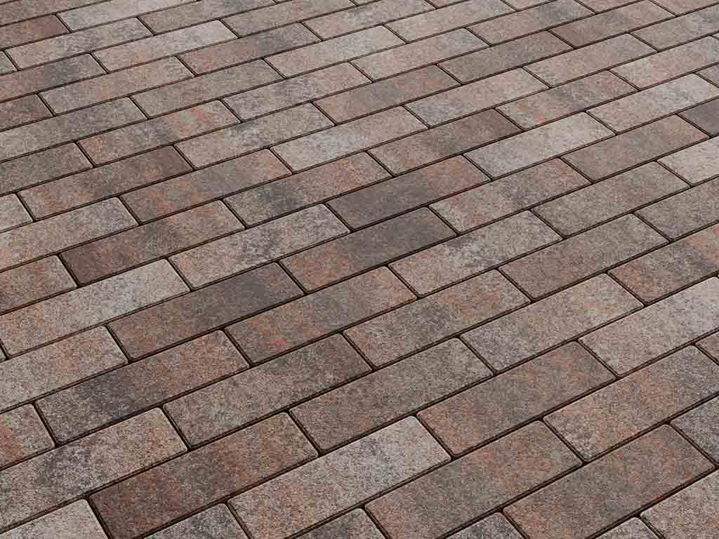 Плитка тротуарная Паркет Б.4.П.6 листопад гладкий клен, 180*60*60 мм 