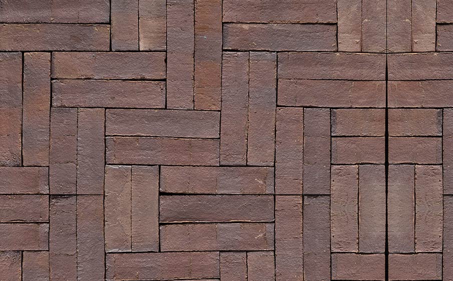 Тротуарная клинкерная брусчатка Muhr №04S Rotbraun-bunt spezial, 200*65*52 мм