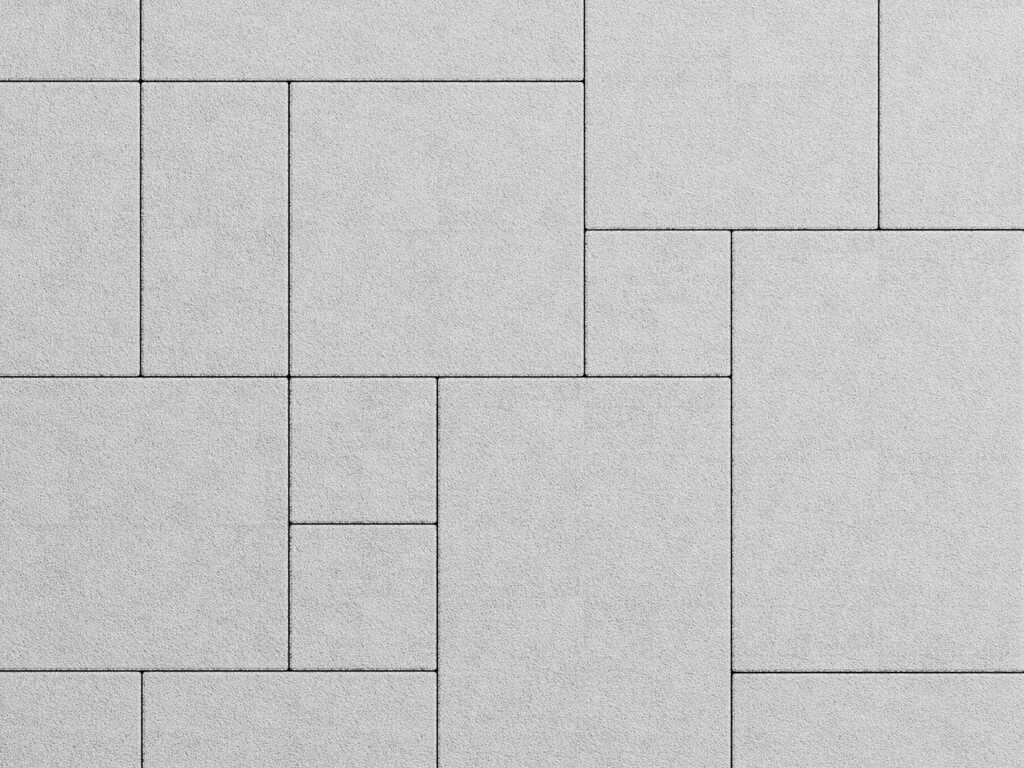 Плитка тротуарная Грандо Б.9.Фсм.6 стоунмикс белый, комплект 4 шт, толщина 60 мм