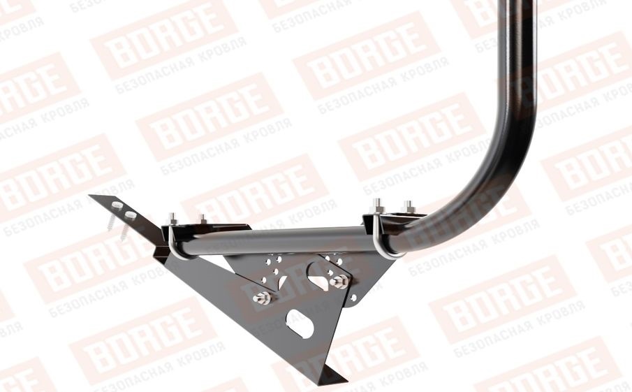 Кровельное ограждение Borge для кровли из композитной черепицы оцинкованное RAL 9005, 300*120 см