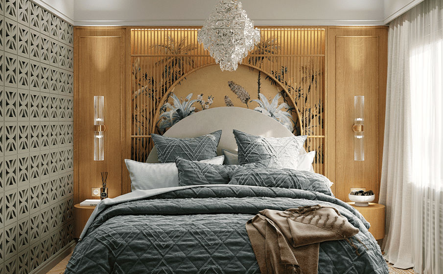 Декоративный бриз-блок Mesterra Кобого / Cobogo 0201, под покраску, 250*250 мм