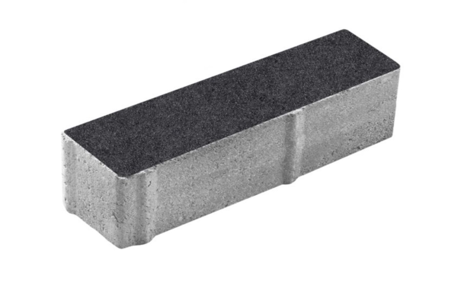 Плитка тротуарная Прямоугольник Б.8.П.8 стоунмикс черный, 360*80*80 мм