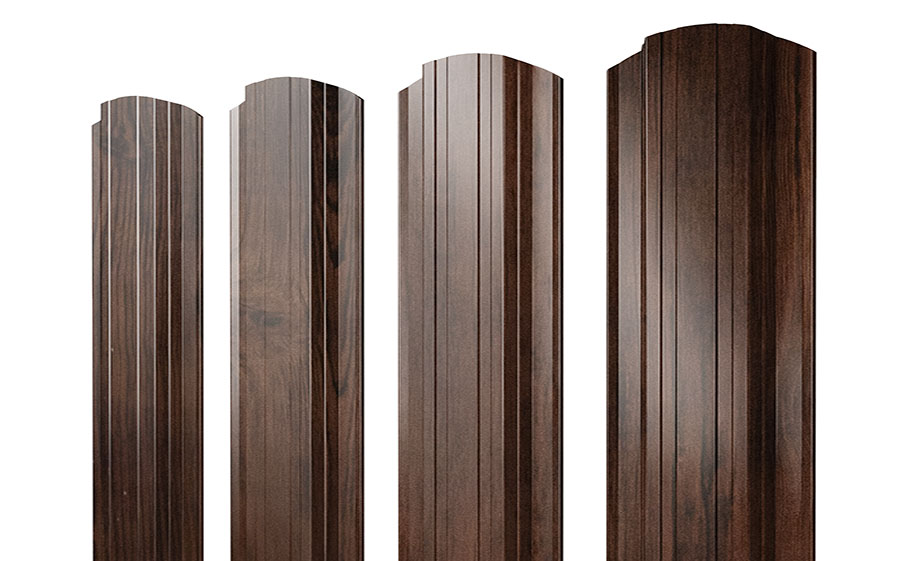 Штакетник Прямоугольный фигурный 0,45 Print Premium Cherry Wood