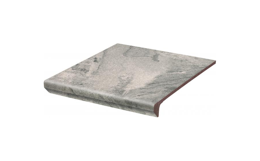 Клинкерная ступень с капиносом Paradyz Mattone Pietra Grafit, 330*300*11 мм