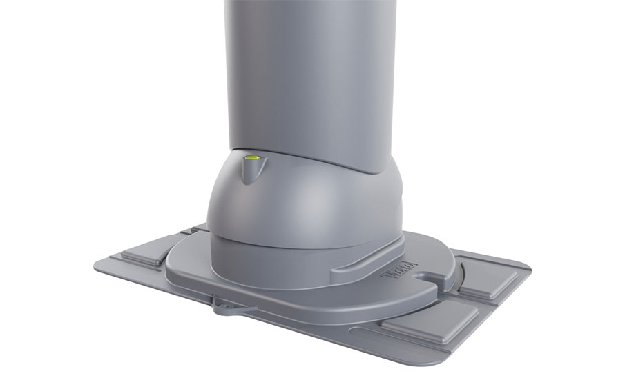 Труба вентиляционная Viotto с универсальным проходным элементом d=125 мм утепленная, RAL 7024 графит