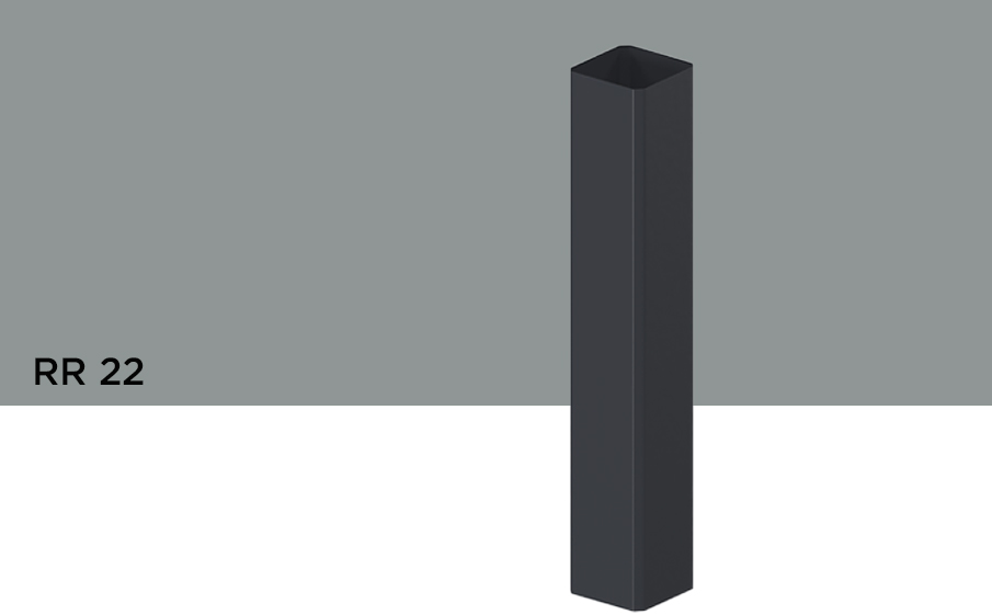 Водосточная труба Orima К9*9, RR 22 для системы D 110/85*85 мм, 3 м