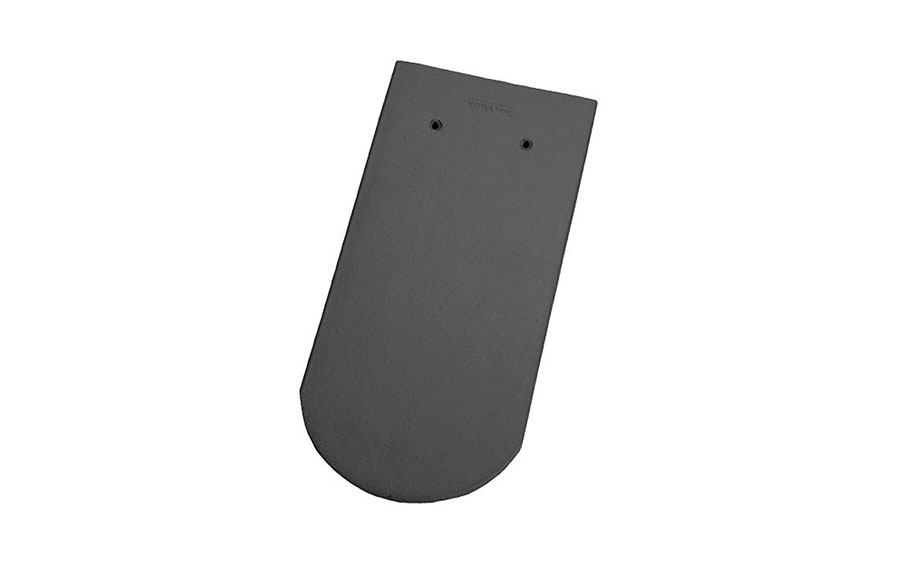 Керамическая черепица рядовая Koramic Biber Anthracite engobe