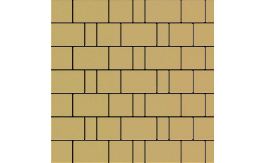 Плитка тротуарная SteinRus Бельпассо А.23(М).Псм.4, гладкая, песочный, толщина 40 мм