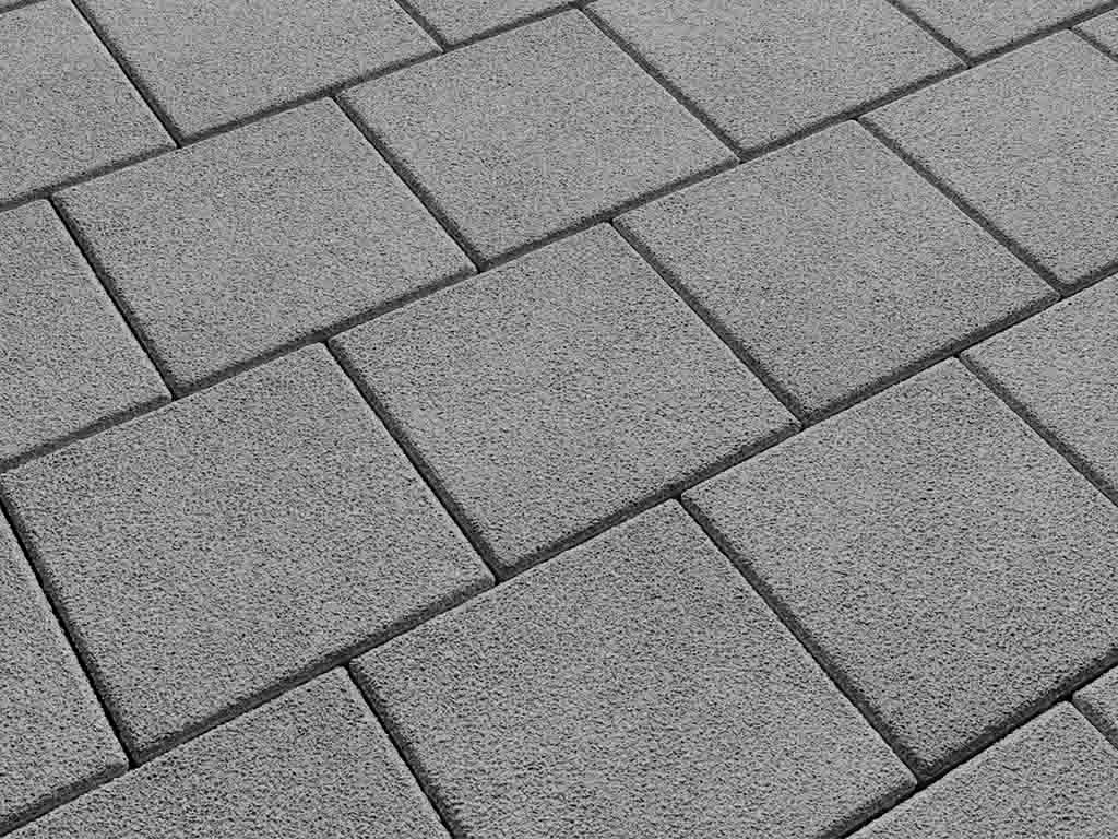 Плитка тротуарная Квадрат А.2.К.4 гранит белый, 200*200*40 мм