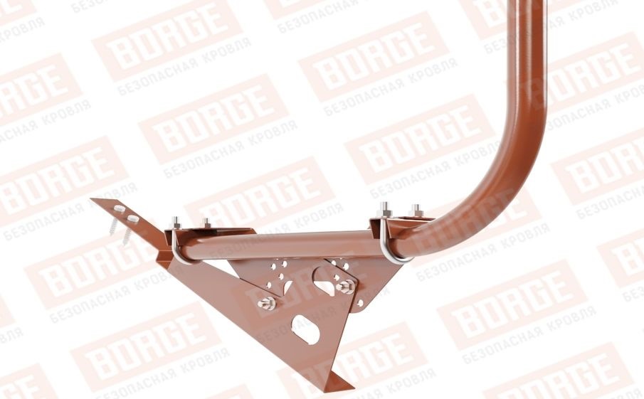 Кровельное ограждение Borge для кровли из композитной черепицы оцинкованное RAL 8004, 300*120 см