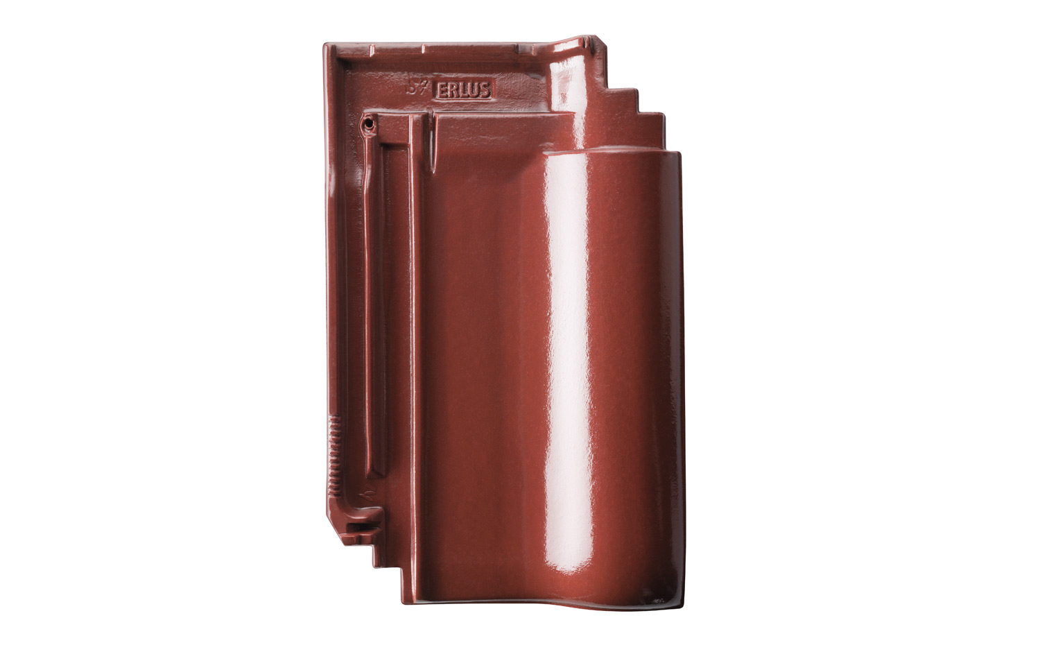 Керамическая черепица рядовая ERLUS Е 58 S древесный корень, глянцевый ангоб