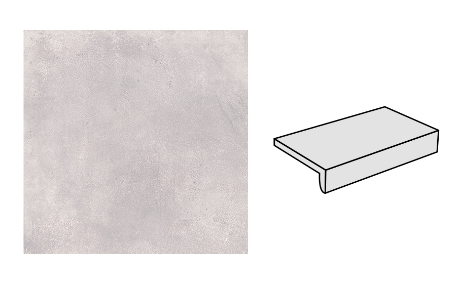 Ступень - прямой угол STROEHER Selected 980 grau, 294*175*52*10 мм