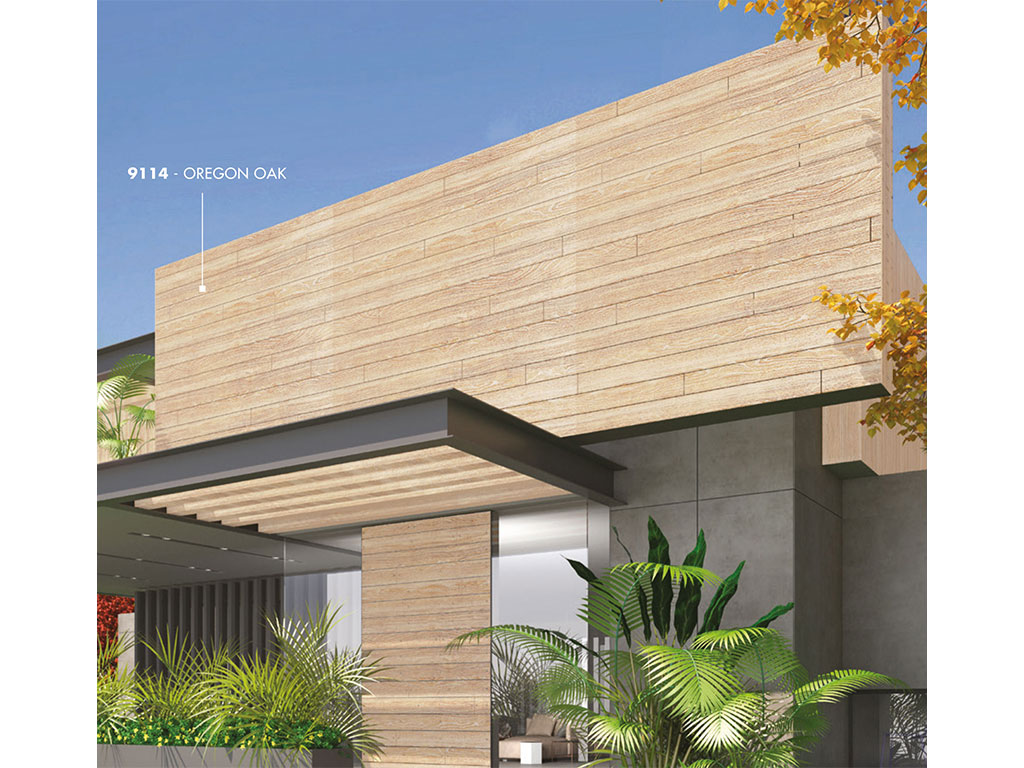 HPL-панель Greenlam Woods SUD 9114 Oregon Oak двухсторонняя, 3050*1300*10 мм