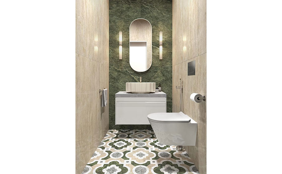 Керамогранит KERAMA MARAZZI Риальто Нобиле бежевый лаппатированный обрезной, 1195*600*9 мм