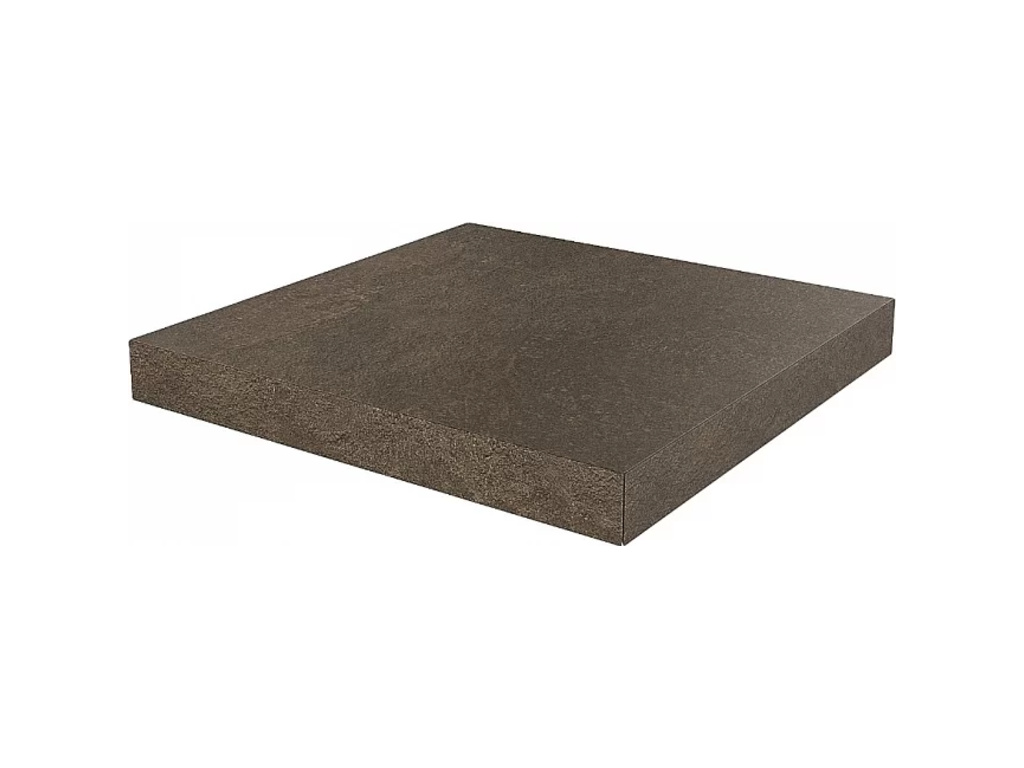 Ступень угловая клееная KERAMA MARAZZI Про Стоун коричневый необрезная, 330*330*9 мм