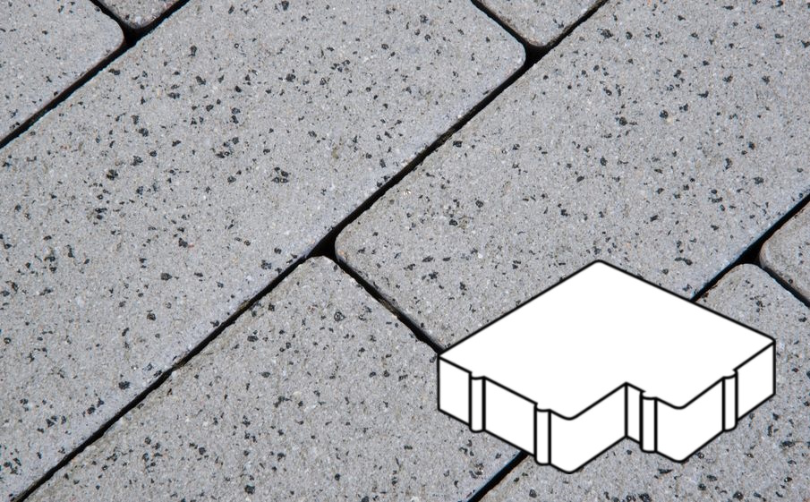 Плитка тротуарная Готика Granite FERRO, Калипсо Б.2.Ф.6, Белла Уайт 200*200*60 мм