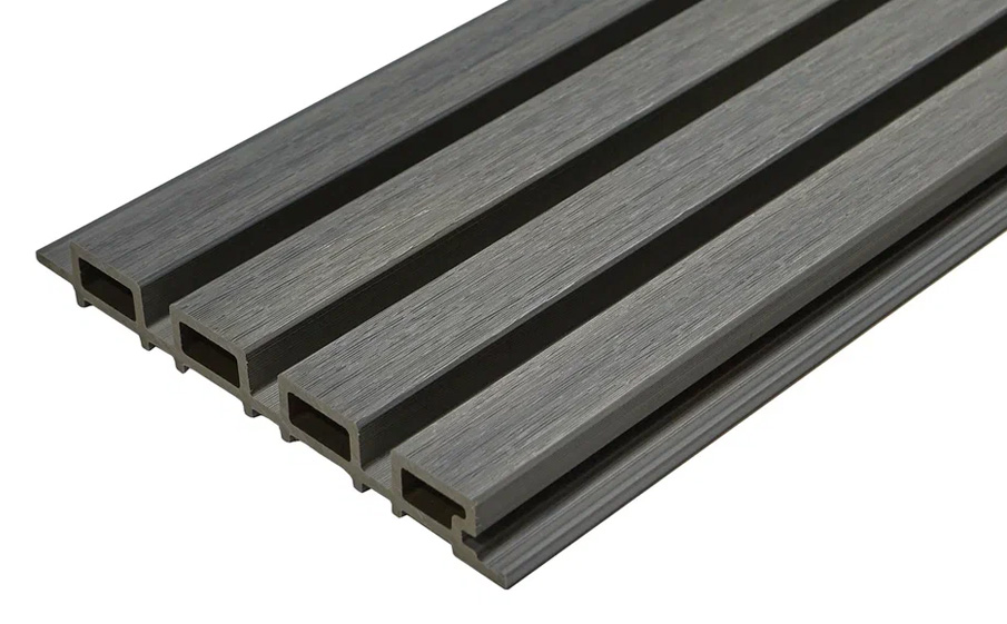 Реечная фасадная панель CM Волл (CM Wall) Каменно-серый (Stone Grey), 3000*219*26 мм