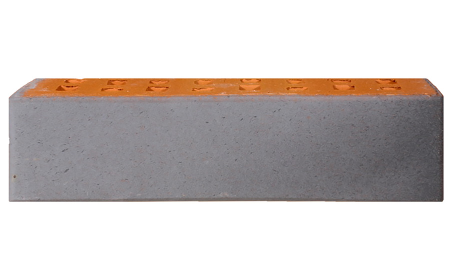 Кирпич клинкерный ЛСР Харстад кремовый двойной ангоб серый с серебром гладкий, 250*85*65 мм