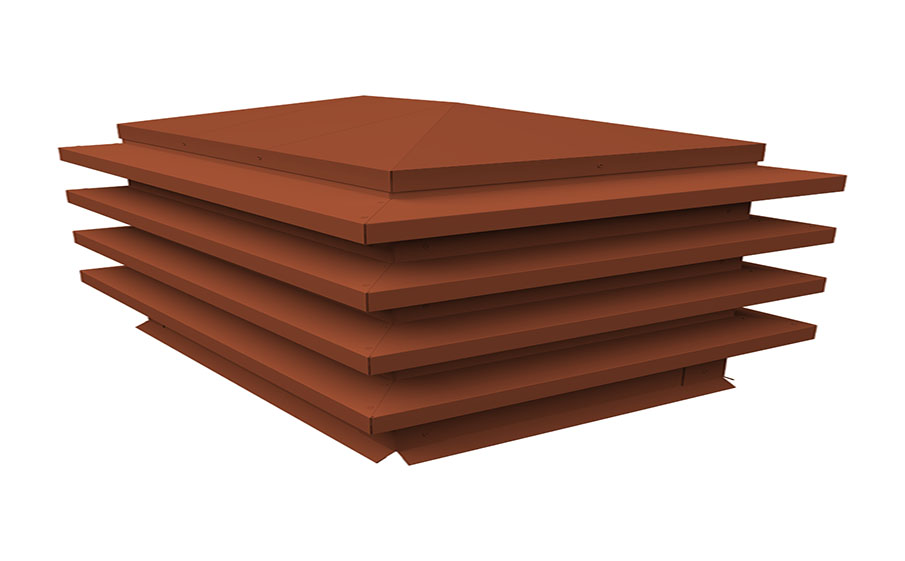 Дымник на трубу Grand Line елка 700*700 мм Drap TX RAL 8004