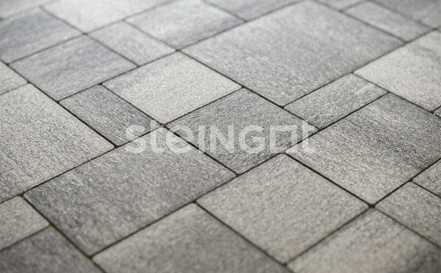 Плитка тротуарная Steingot Color Mix, Бавария, Штайн Сильвер, толщина 60 мм