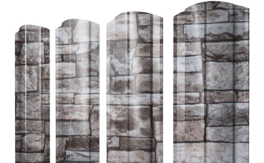 Штакетник Круглый фигурный Print Elite Fine Stone