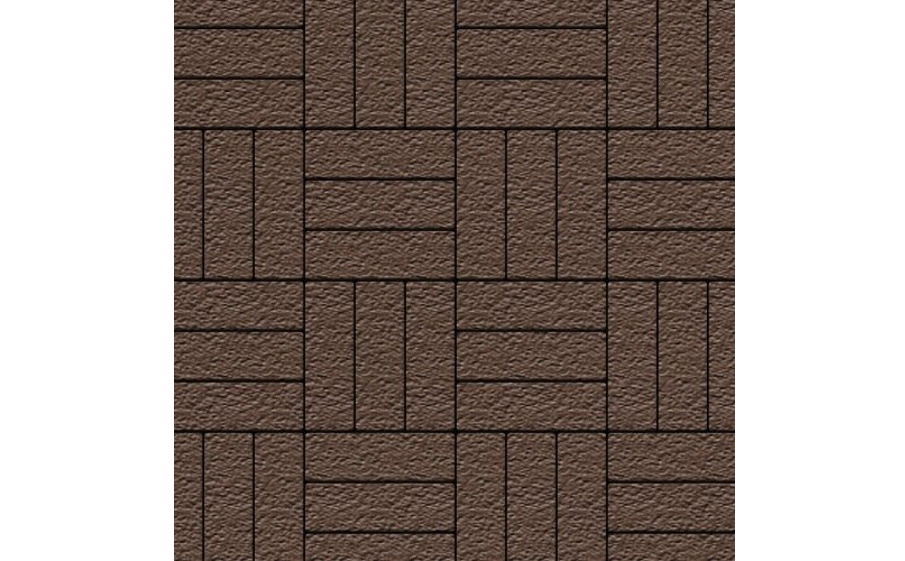 Плитка тротуарная SteinRus Паркет Б.2.П.6, Old-age, коричневый, 210*70*60 мм