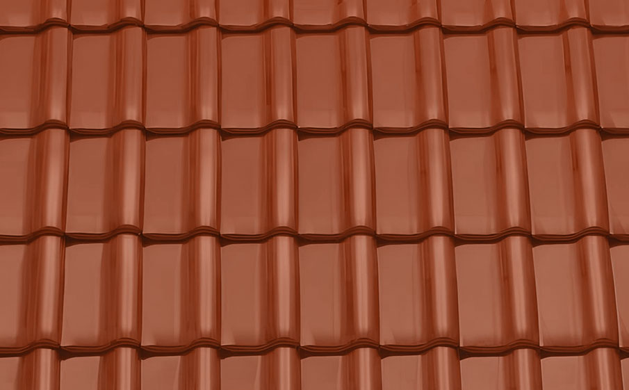 Керамическая черепица рядовая TONDACH Samba 11 (Sensaton 11), Red engobe