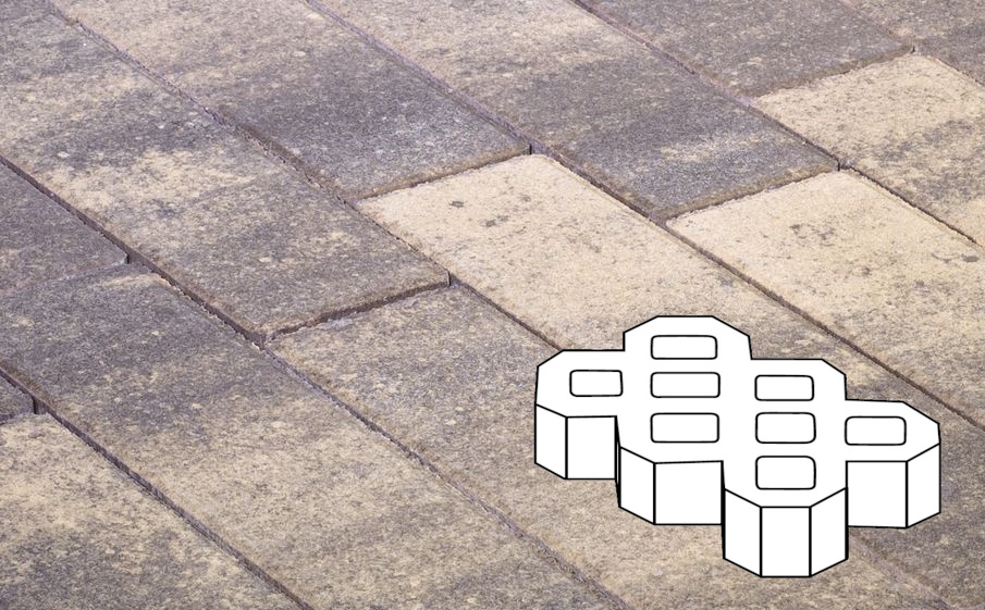 Плитка тротуарная Готика Natur, Экопарковка Б.6.ГР.10, Танго, 600*400*100 мм