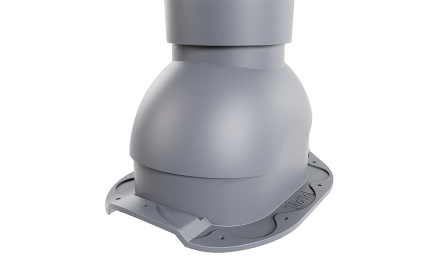 Труба вентиляционная Viotto для металлочерепицы Адаманте d=110 мм утепленная, RAL 7024 графит