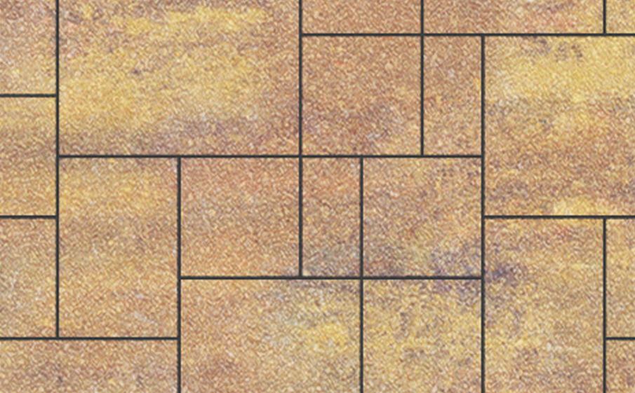 Плитка тротуарная SteinRus Инсбрук Альпен Б.7.Псм.6 Native, ColorMix Бромо, толщина 60 мм