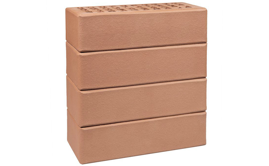 Кирпич облицовочный пустотелый ЛСР, светло-коричневый, гладкий, 250*120*65 мм