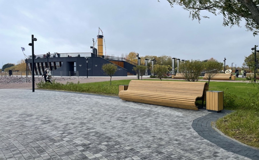 Плитка тротуарная Антик Б.3.А.6 листопад гладкий антрацит, комплект 5 шт, толщина 60 мм