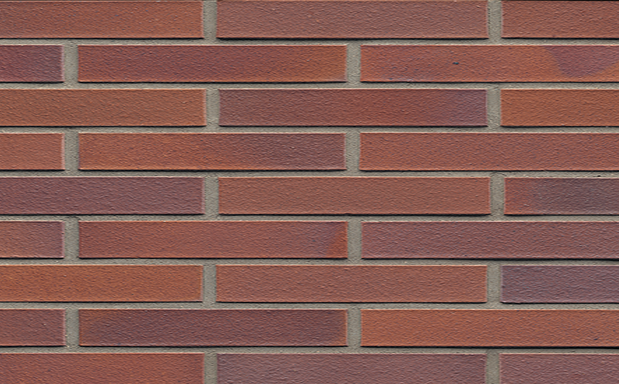 Кирпич клинкерный Muhr 04 Rotbraun-bunt гладкий, 290*90*40 мм