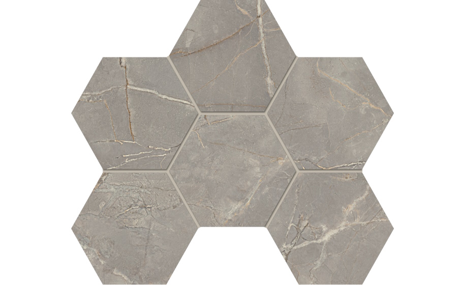 Мозаика Hexagon Estima Bernini BR03 неполированный