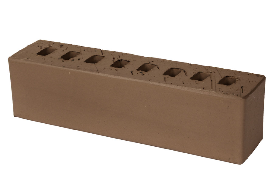 Кирпич облицовочный пустотелый Lode Brunis гладкий, 250*60*65 мм